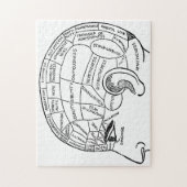 Psychologie  phrenology psychiatrie brain legpuzzel (Verticaal)