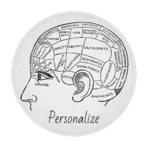 Psychologie phrenology psychiatrie brain snijplank