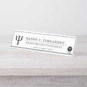 Psychologie Professional | Aangepast Bureau Naambordje (Voorkant)