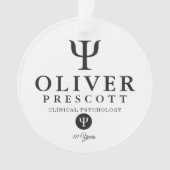 Psychologie Professional Afstuderen | Pensionering Ornament (voorkant)