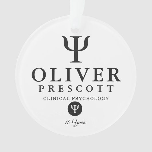 Psychologie Professional Afstuderen | Pensionering Ornament (voorkant)