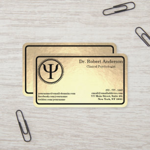 Psychologie Psi-symbool Klinisch Psycholoog Visitekaartje