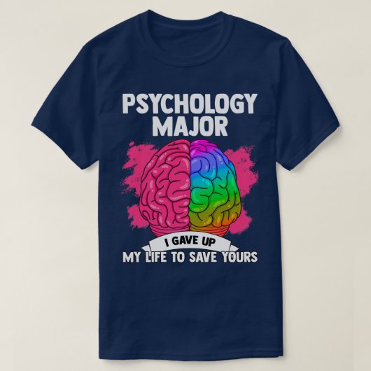 Psychologie Psycholoog Therapist Gift Psyche 14 T-shirt (Design voorkant)