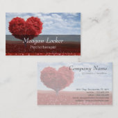 Psychologie Red Heart Tree Visitekaartje (Voorkant / Achterkant)