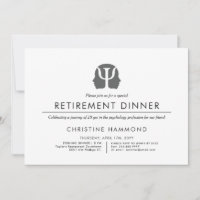Psychologie Retirement Dinner | Minimale stijl