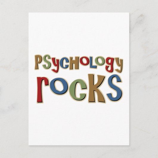 Psychologie Rocks Briefkaart (Voorkant)