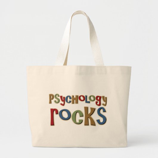 Psychologie Rocks Grote Tote Bag (Voorkant)