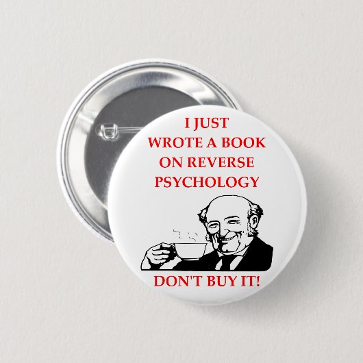 PSYCHOLOGIE RONDE BUTTON 5,7 CM (Voorkant /achterkant)