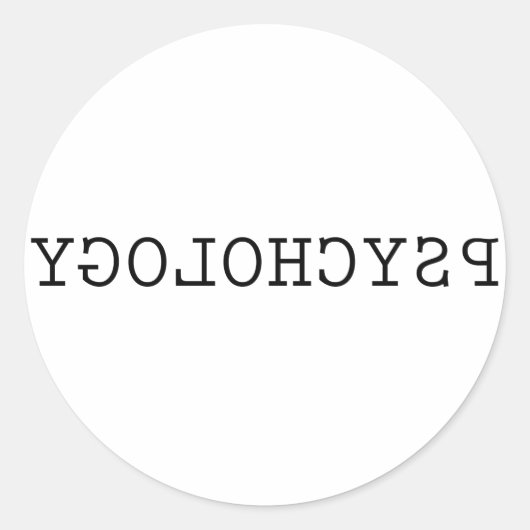 Psychologie Ronde Sticker (Voorkant)