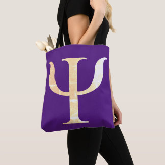 Psychologie Science Symbol Paarse Canvas tas