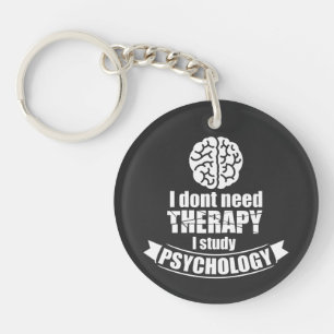 Psychologie Student Funny Quote Acrylo Sleutelhang Sleutelhanger