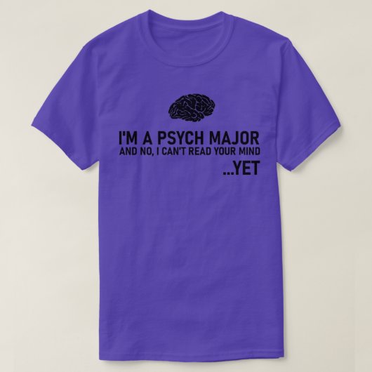 Psychologie student gift psycholoog psychiater psy t-shirt (Design voorkant)