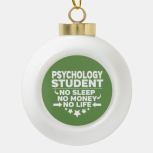 Psychologie Studie zonder leven of geld Keramische Bal Ornament