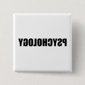 Psychologie Vierkante Button 5,1 Cm (Voorkant)