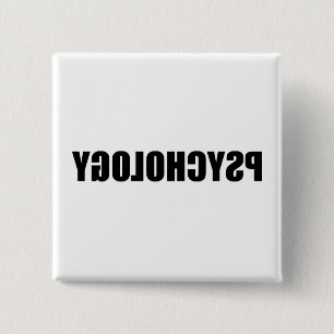 Psychologie Vierkante Button 5,1 Cm