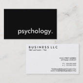 psychologie. visitekaartje (Voorkant / Achterkant)
