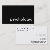 psychologie. visitekaartje (Voorkant / Achterkant)
