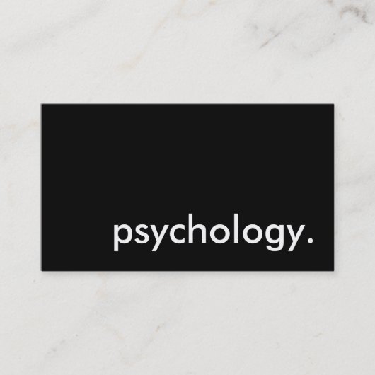 psychologie. visitekaartje (Voorkant)