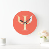 Psychologie Wetenschap Symbool Rode Oranje klok (Huis)