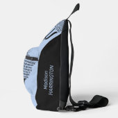 PSYCHOLOGIE Word Cloud aangepaste naam & kleur Sling Bag (Rechts)