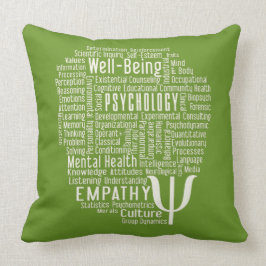 PSYCHOLOGIE Word Cloud Custom Color werpen kussen