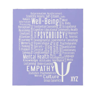 PSYCHOLOGIE Word Cloud Custom notitieblok