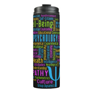PSYCHOLOGIE Word Cloud custom tumbler Thermosbeker