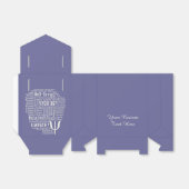 PSYCHOLOGIE Word Cloud gunstvakken Bedankdoosjes (Uitgevouwen)