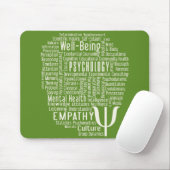 PSYCHOLOGIE Word Cloud mousepad Muismat (Met muis)