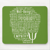 PSYCHOLOGIE Word Cloud mousepad Muismat (Voorkant)