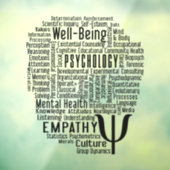 PSYCHOLOGIE Word Cloud Raamsticker (Vel 3)