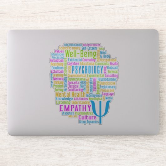 PSYCHOLOGIE Word Cloud Sticker (Computer)
