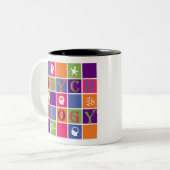 PsychologiePictogrammen Tweekleurige Koffiemok (Voorkant links)