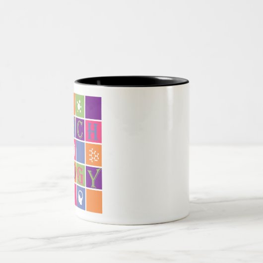 PsychologiePictogrammen Tweekleurige Koffiemok (Center)