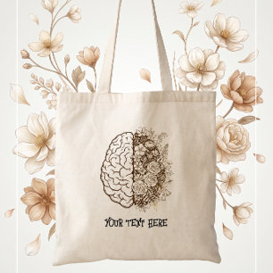 Psychologiestudent Bloemrijke Hersenen Anatomie Tote Bag