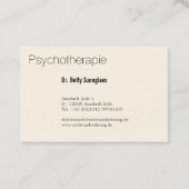 Psychologinnen visitekaartje (Voorkant)