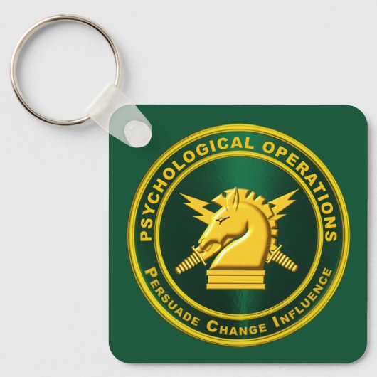 Psychologische bewerkingen PSYOPS Sleutelhanger (Voorkant)