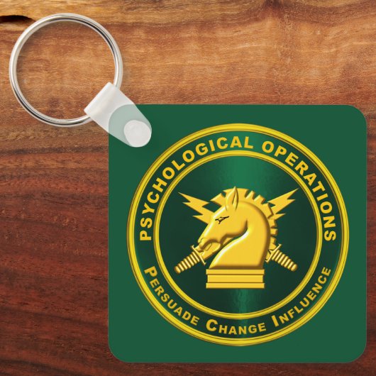 Psychologische bewerkingen PSYOPS Sleutelhanger (Voorkant)