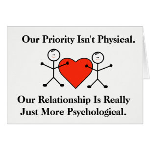 Psychologische Funny Gay Mannen Romance Kaart