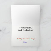 Psychologische Grappige Lesbische Romance Kaart (Binnen)