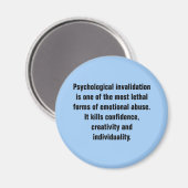 Psychologische ongeldigverklaring is een van de me magneet (Voorkant / Achterkant)