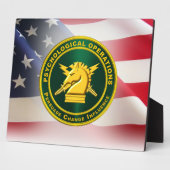 Psychologische Operaties PSYOPS Army Veteran Fotoplaat (Zijkant)