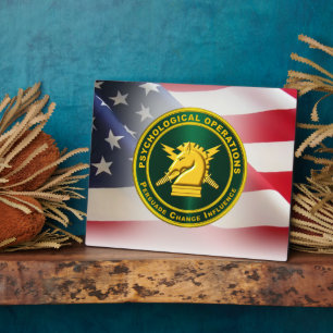 Psychologische Operaties PSYOPS Army Veteran Fotoplaat