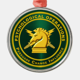 PSYCHOLOGISCHE OPERATIES PSYOPS METALEN ORNAMENT