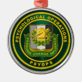 PSYCHOLOGISCHE OPERATIES PSYOPS Regimental Crest Metalen Ornament (Voorkant)