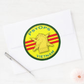 Psychologische operaties - Vietnam Ronde Sticker (Envelop)