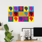 Psychologische Pop Art Poster (Thuiskantoor)