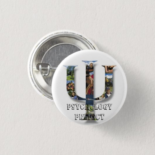 Psychologische prefect ronde button 3,2 cm (Voorkant /achterkant)