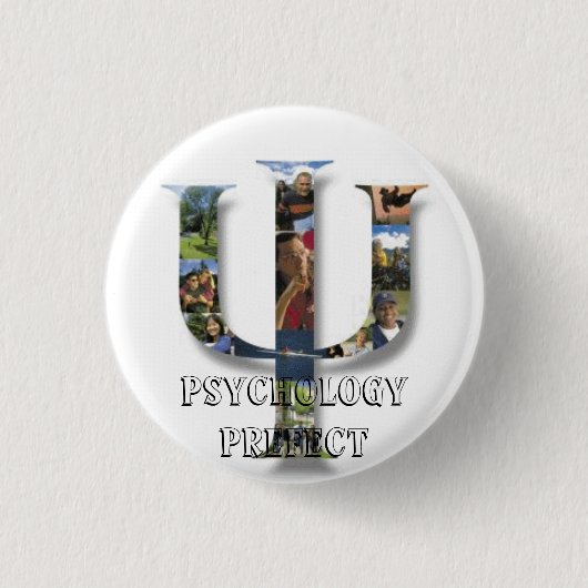 Psychologische prefect ronde button 3,2 cm (Voorkant)