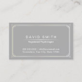Psychologist Appointpas Plain Grey Framed Afsprakenkaartje (Voorkant)
